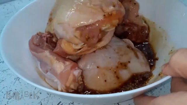 Всё дело в маринаде. Румяная курица в соевом соусе. Курица в духовке.