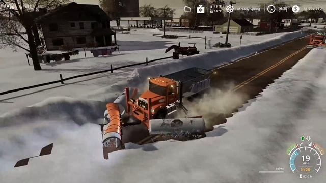 Plowing Snow Through a Monster Blizzard! | Farming Simulator 19 смотреть онлайн