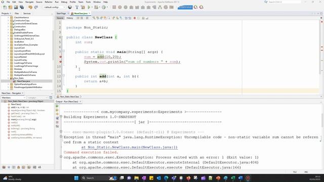 non-static variable cannot be referenced from a static context смотреть онлайн