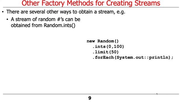 Java Streams: Other Factory Methods смотреть онлайн