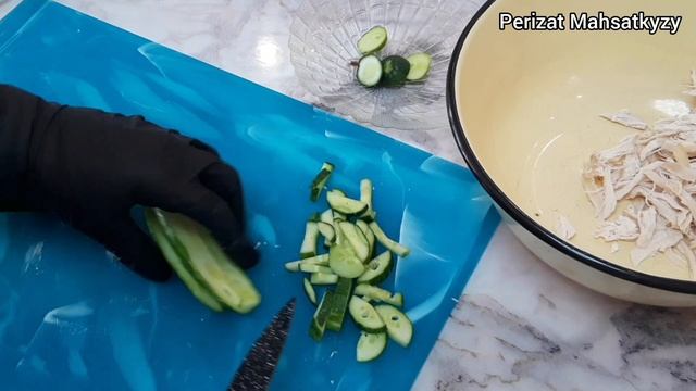 Салат из фасоли! Быстрый ,вкусный салатик!