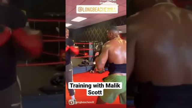 Training with Malik Scott.🔥 #boxer #boxing #fighter #winners #proboxing #protraining