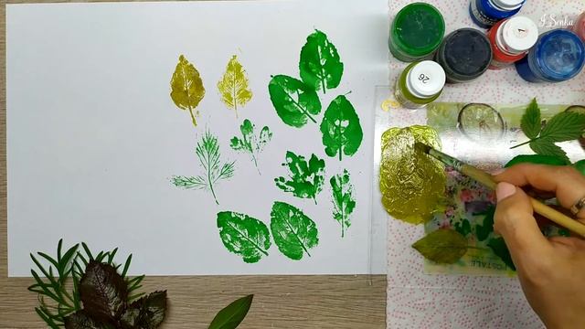 Проверяем штампинг листочками. Оттиски на бумаге. Какой лучше? смотреть онлайн