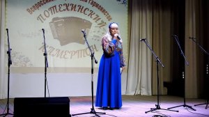 Екатерина Репина, ведущая "Потехинского камертона" в с.Кантаурово 27 мая 2023 г.
