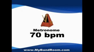 Metronome 70 bpm  - 5 minutes - Just a click