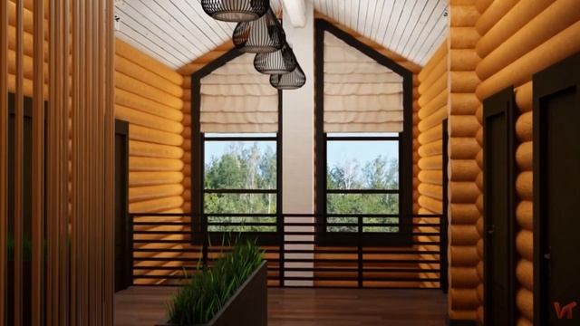 Дизайн интерьера загородного дома из сруба 400 кв.м. смотреть онлайн