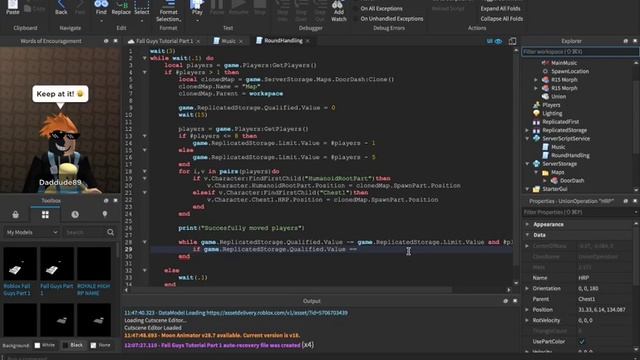 How to make a FALL GUYS GAME IN ROBLOX STUDIO Part 1!! | CodeBro29 смотреть онлайн