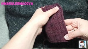 Самый простой, но самый красивый двухсторонний кардиган спицами с пайетками.