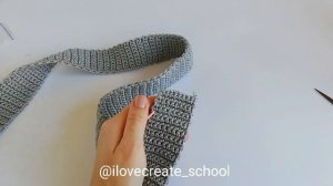 Вязаный плечевой ремень из шнура, как связать шлейку для сумки