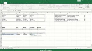 Text Functions (3) - LEFT, RIGHT, MID, and CONCATINATE Functions in Excel | Willntrix