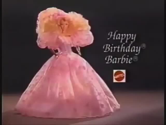 1991  Реклама куклы День Рождения Барби Маттел Happy Birthday Barbie