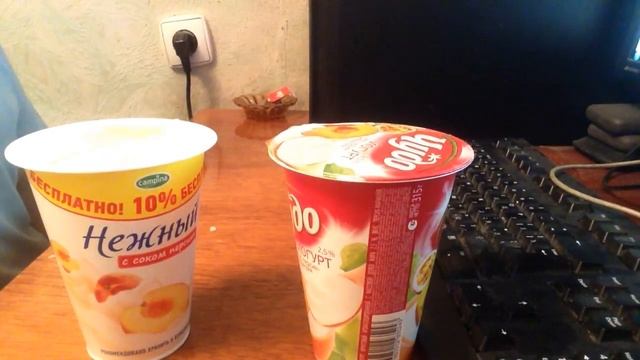 БатлФуд | Чудо йогурт vs Нежный (вкус персик) смотреть онлайн