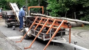 Самодельный дровокол на прицепе