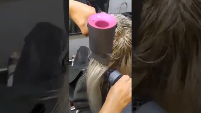 Фен Super hair dryer (фуксия, 5 насадок)