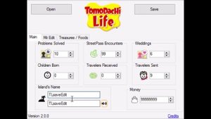 Tomodachi Life save editor