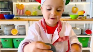 Chris and mom learn to cook pizza | vlad and nikita English | chris and niki new meme drawing video