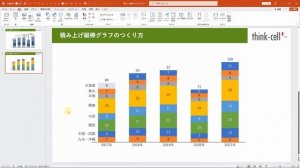 積み上げ縦棒グラフの作成方法