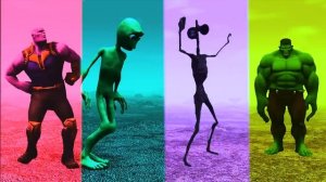 ALL COLOR DANCE CHALLENGE DAME TU COSITA VS HULK VS PATILA VS ALL - Alien Green dance challenge.mp4