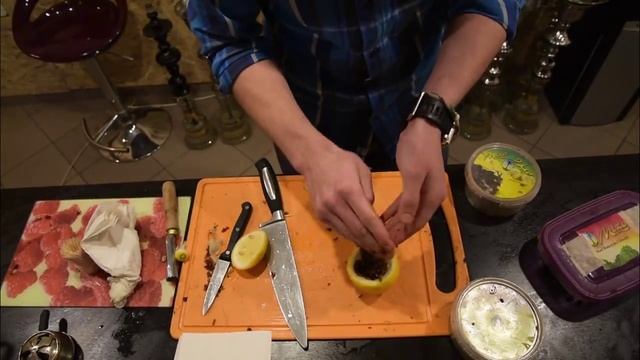 Забиваем кальян на лимоне с Анатолием Краузе. Кальянная Sweet Smoke Москва. Nakhla. Лимон
