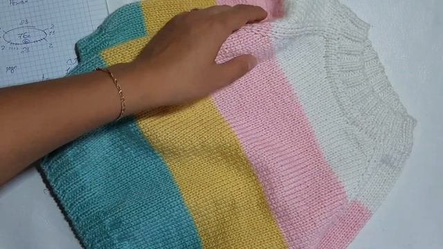 ЭКСПРЕСС МАСТЕР КЛАСС. Как я вязала детский джемпер. Вязание.  Рынашко