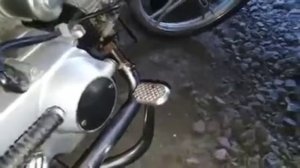 Мопед alpfa. Резинки на ножках