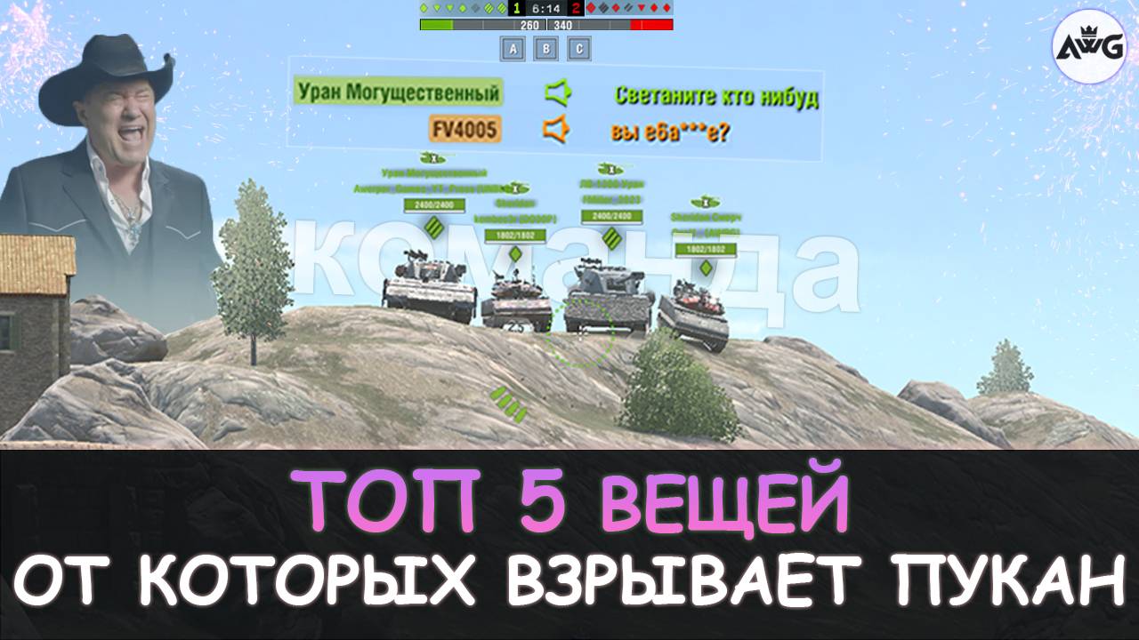 ТОП 5 ВЕЩЕЙ от КОТОРЫХ у нас ДИКО ГОРИТ в Tanks blitz