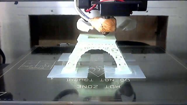 3D принтер Wanhao Duplicator I3 - 3D печать Эйфелева башня смотреть онлайн