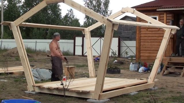 Беседка в одиночку за один день. смотреть онлайн