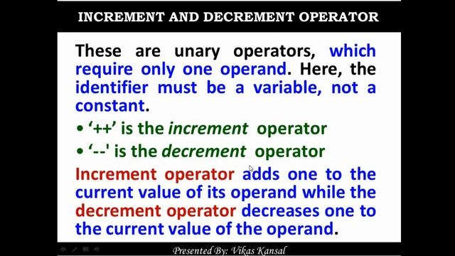 5. C Programming | Operators, Operands and Expressions смотреть онлайн