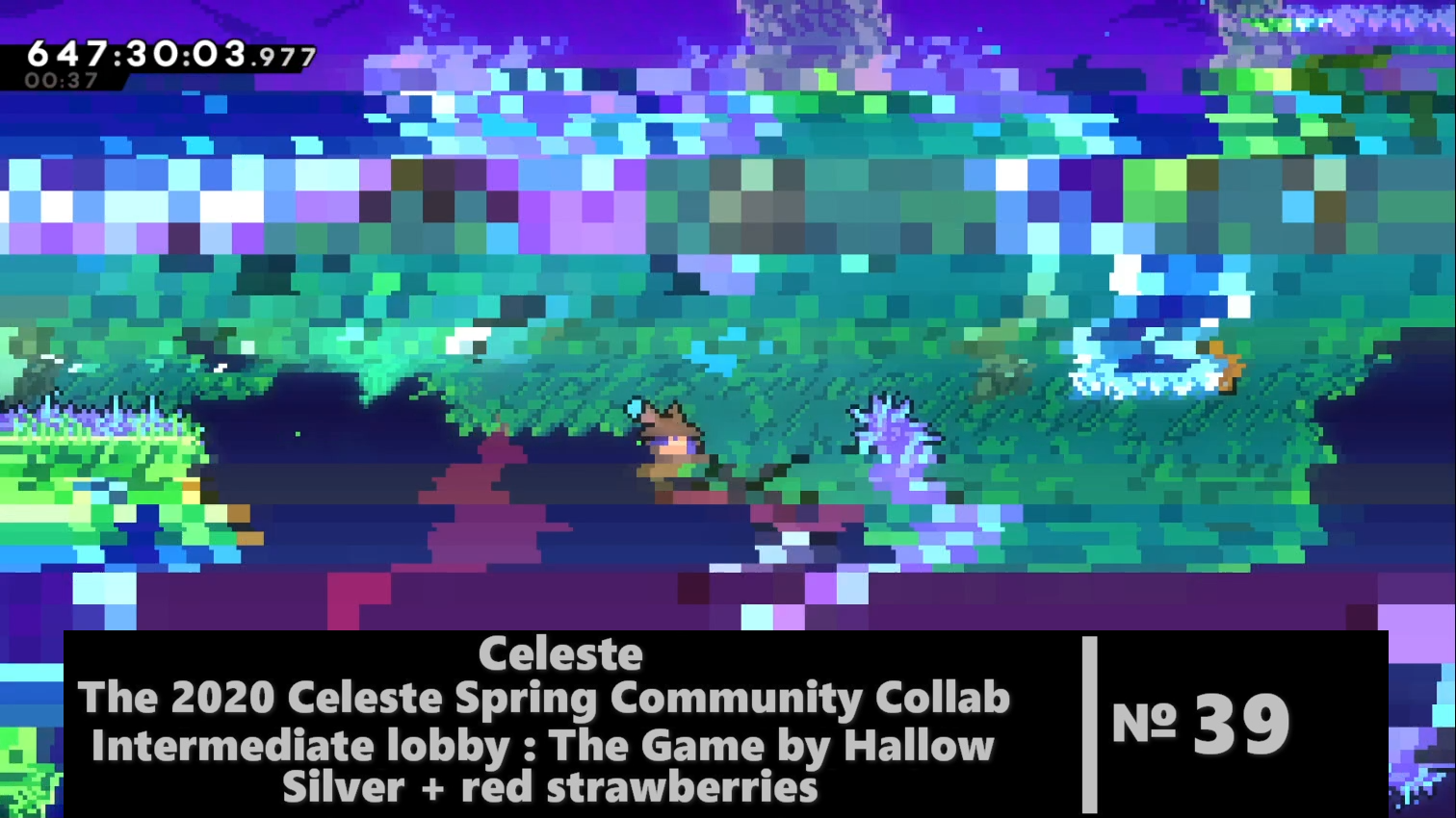 Celeste: Spring collab 2020: Intermediate lobby: The Game by Hallow Silver + red strawberries