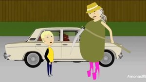 Бабка Алка едет на дачу с внуком