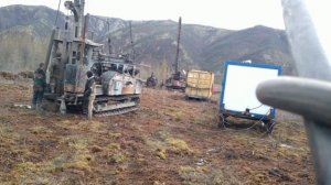 Бурение с обсадной трубой 219дм в спарке в 2 станка БУ 20