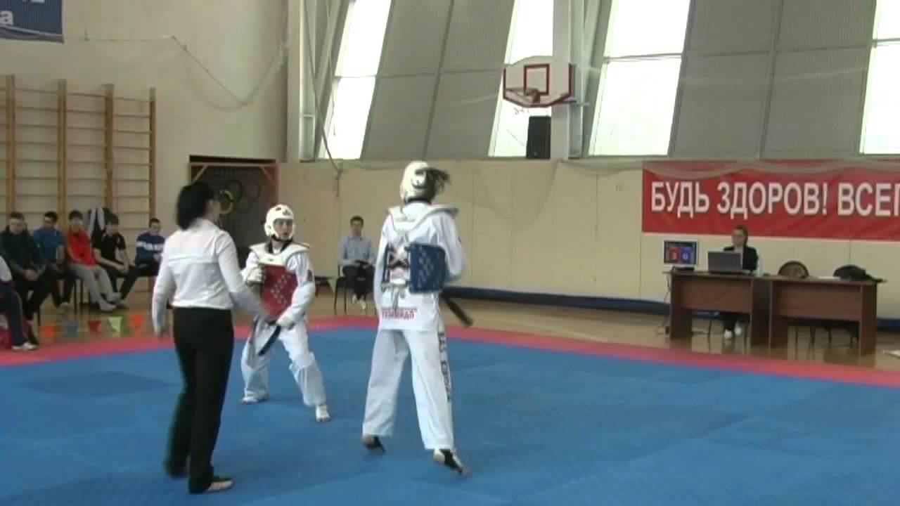 Taekwondo WTF. Спартакиада школьников. 07.04.2013 Башкирова-Миронова