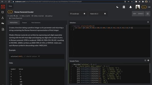 CodeWars || Make the Deadfish swim || JavaScript || Code Challenge