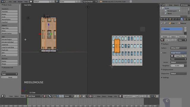 Blender 2.6 - Criando uma Cidade - Mapeamento UV e Texturização - Parte 3 de 7 смотреть онлайн