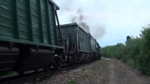 5 секции 3ТЭ10М железорудный поезд на перегоне Căinari- Злоть 10D100 СИЛА 10Д100 CFM/Moldova