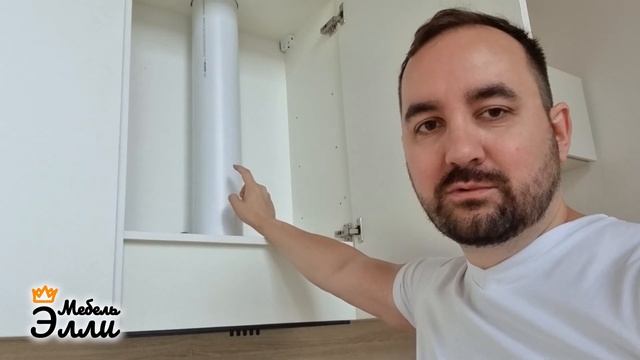 Не большая, аккуратная кухня с белыми фасадами смотреть онлайн