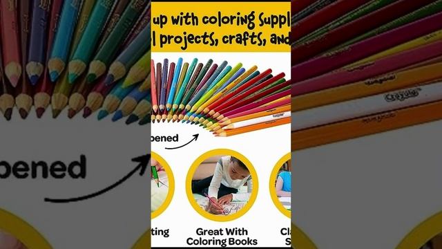 Crayola Colored Pencils (36ct), Kids Pencil Set, Back to School Supplies, Great for Classrooms смотреть онлайн