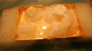 замерзание ацетона под действием жидкого азота