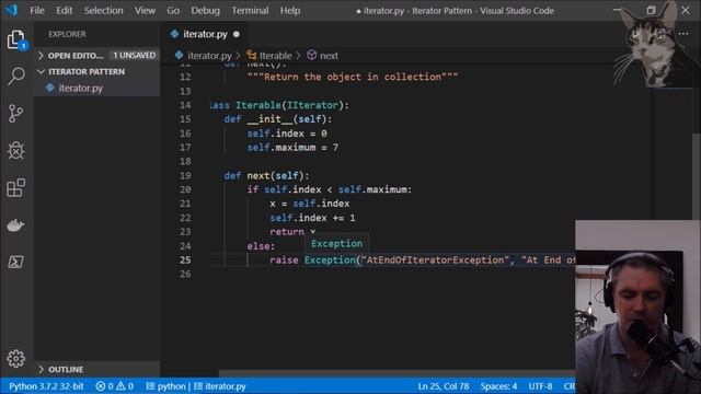 Iterator Design Pattern in Python