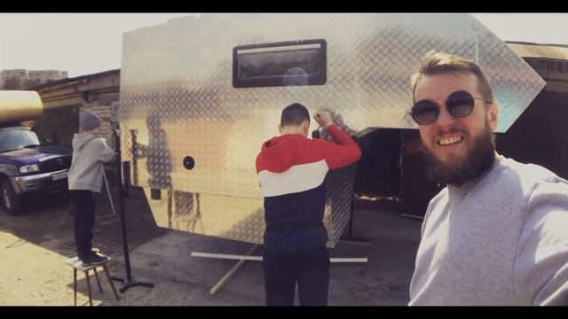 Самодельный кемпер на L200. Установка. Self-made camper on L200. Installation.