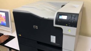 HP Color Laserjet Enterprise  M750 - ทดสอบปริ้น A4 A3