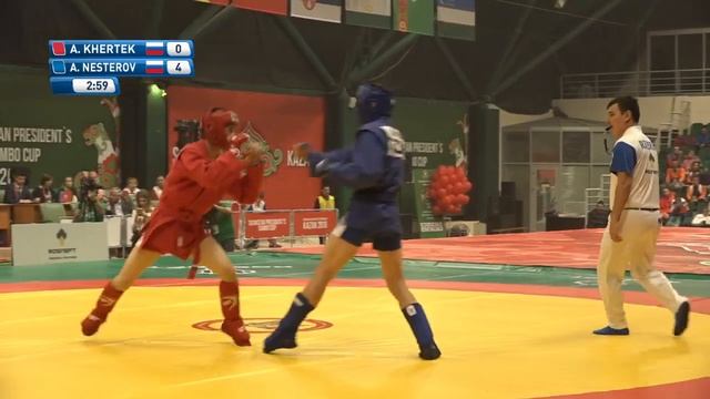KHERTEK (RUS) ws NESTEROV (RUS). International SAMBO Tournament in Tatarstan 2019 смотреть онлайн