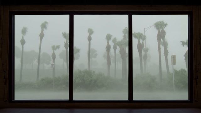 4K HDR 10 hours - High Wind Tropical Storm - relaxation, calming, ambient, mindfulness смотреть онлайн