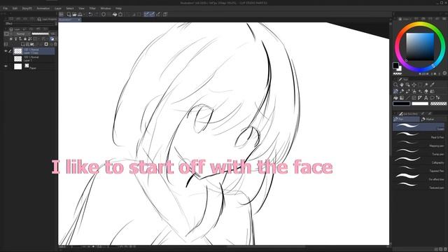Part 1- Sketch [Digital Art Tutorial]