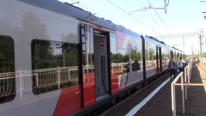 Электропоезд ЭС2Г-103/104"Ласточка-Комфорт" и приветливый машинист