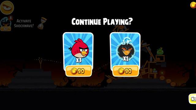 Angry Birds Seasons Trick Or Treat Level Failed смотреть онлайн