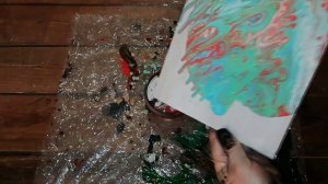 как нарисовать картину жидким акрилом?