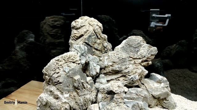 Дизайн аквариума Карпатским камнем. Готовая композиция для 200 литров. АкваКамни смотреть онлайн