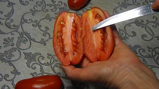 Томат Санькина любовь. Тест спелых плодов.